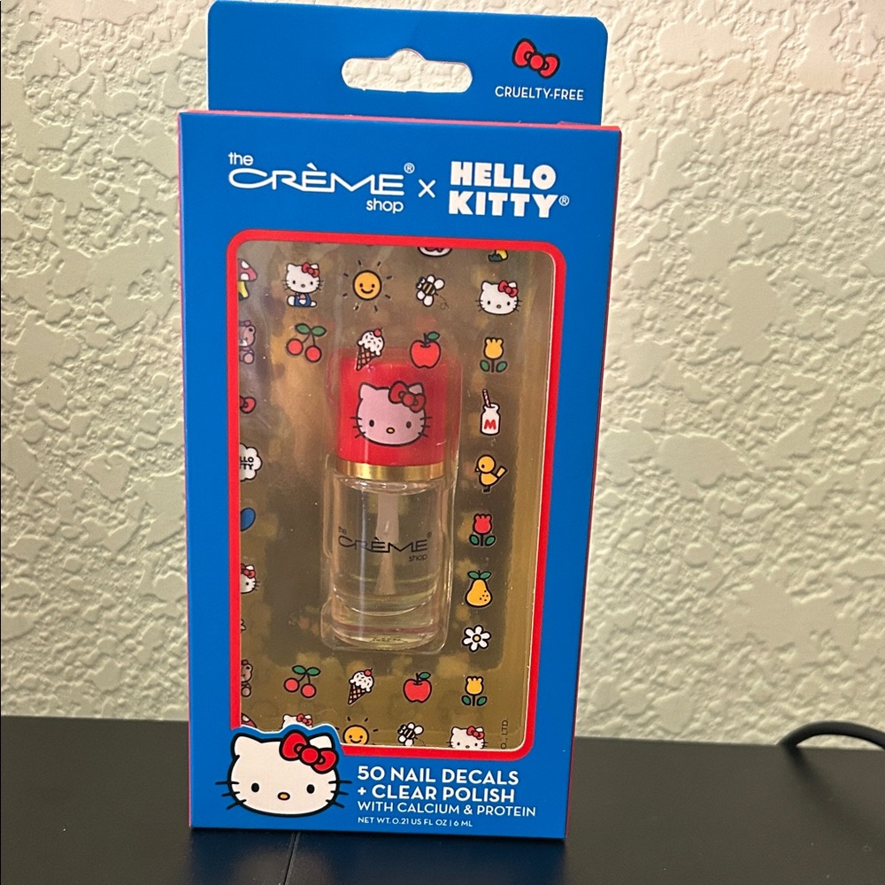 The Creme Shop x Hello Kitty nail polish 50 nail decals